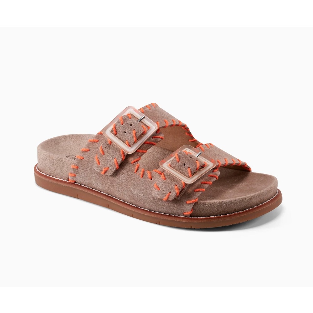 Earth Fausto Round Toe Casual Flat Strappy Sandal Comfort Shoe Slip On Size 8
